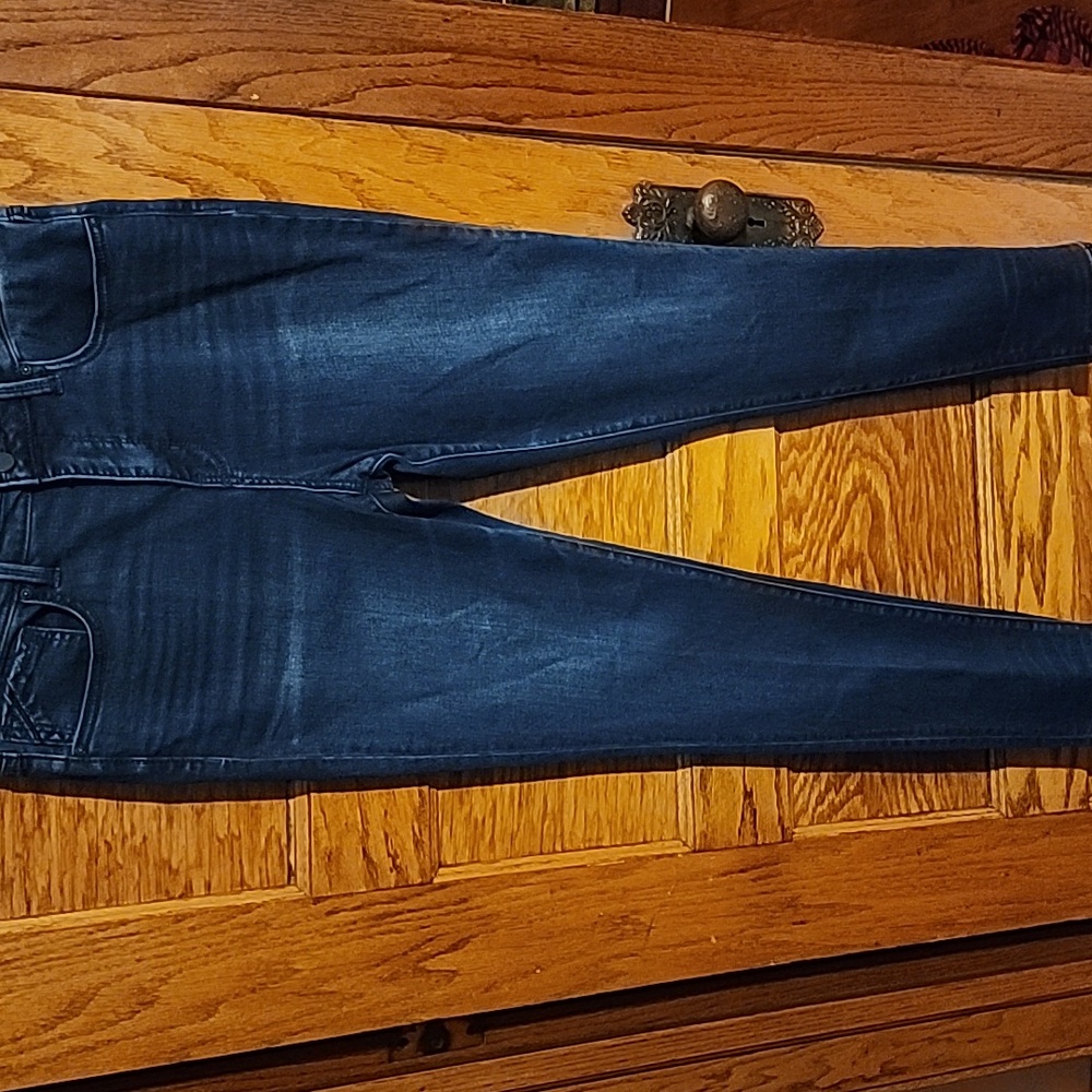 Buckle Dark Blue Women Jeans